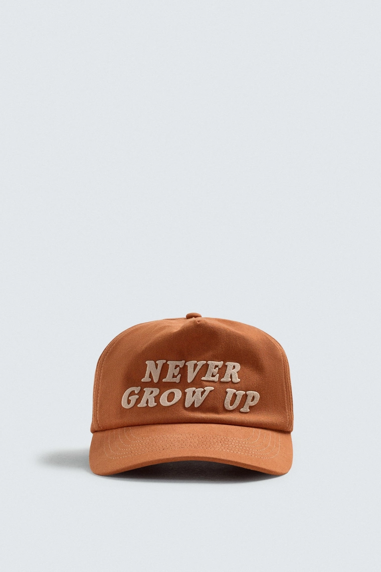 Кепка с текстовым принтом peter pan harry lambert для zara x disney