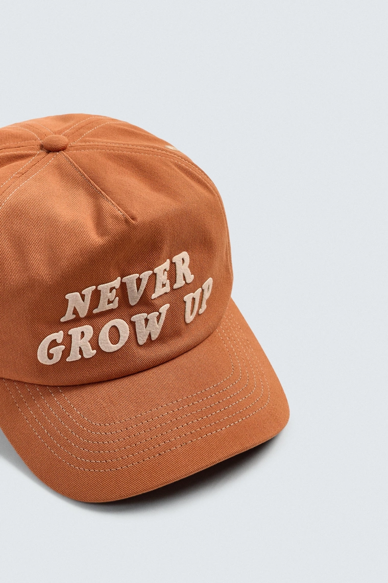 Кепка с текстовым принтом peter pan harry lambert для zara x disney