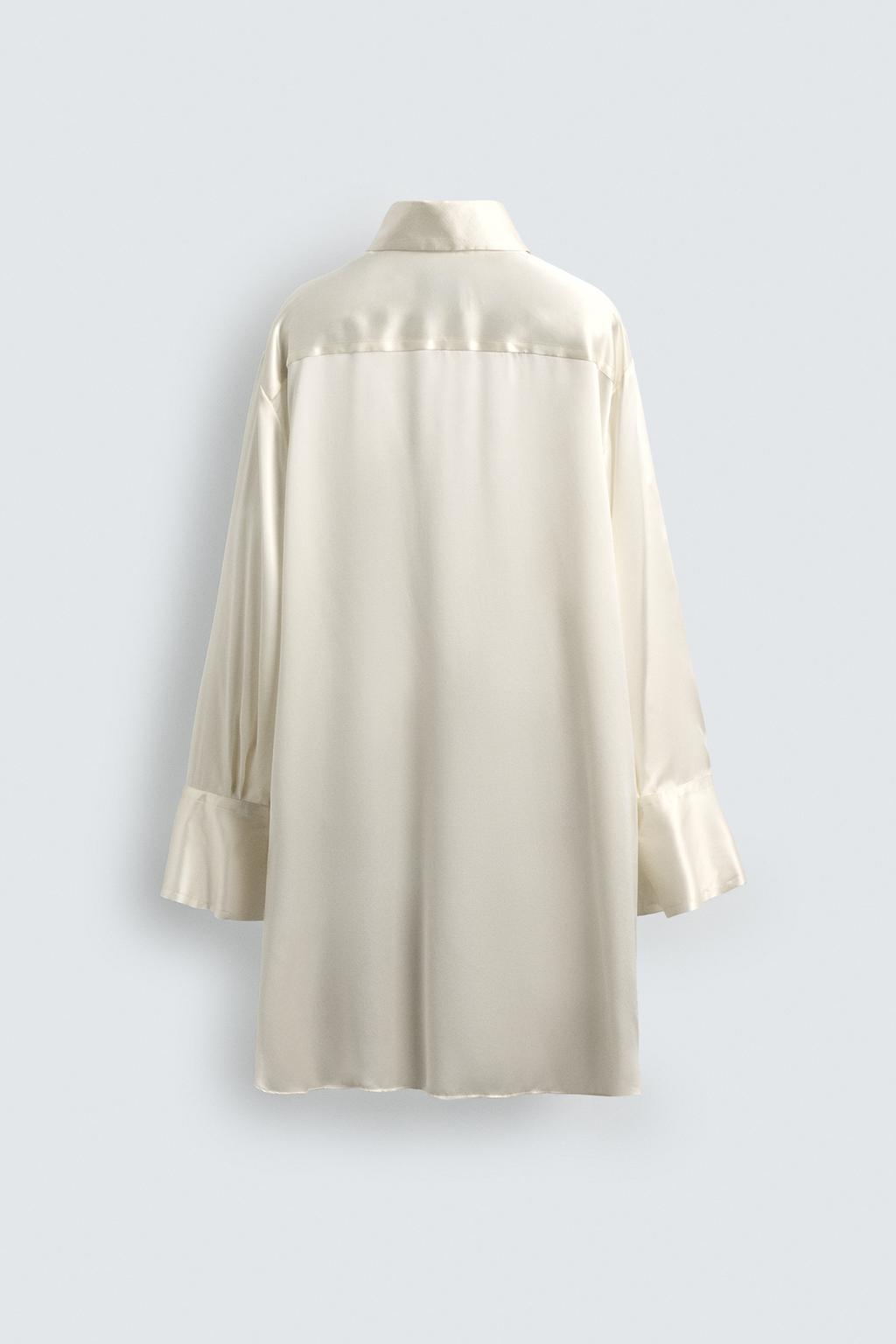 РУБАШКА ОВЕРСАЙЗ ИЗ 100% ШЕЛКА С ПРИНТОМ «ПИТЕР ПЭН» HARRY LAMBERT FOR ZARA X DISNEY