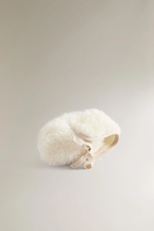 Ботильоны с искусственным мехом- Заказать в России