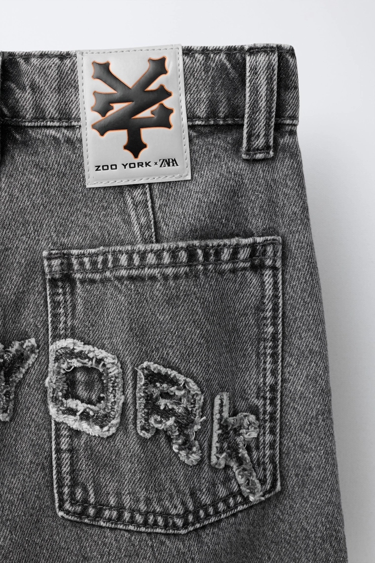 Джинсы в стиле скейтеров zoo york® x zara