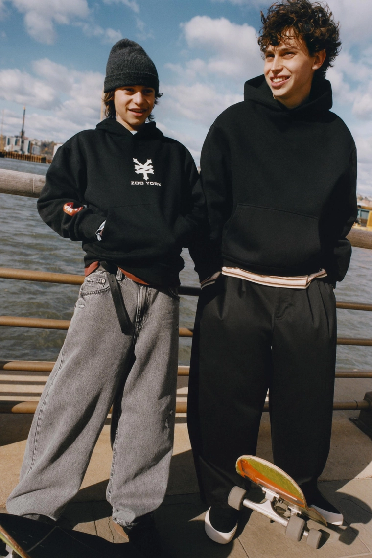 Джинсы в стиле скейтеров zoo york® x zara