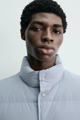 Жилет с наполнителем из 100% перьев- Заказать в России