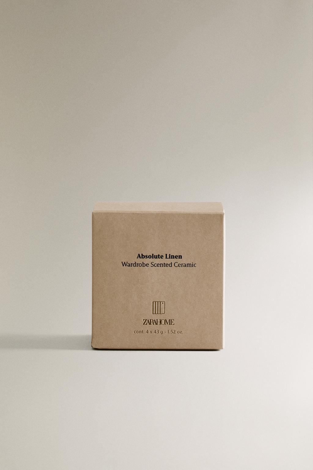 Набор ароматических брусков для шкафа absolute linen (набор из 4 штук)