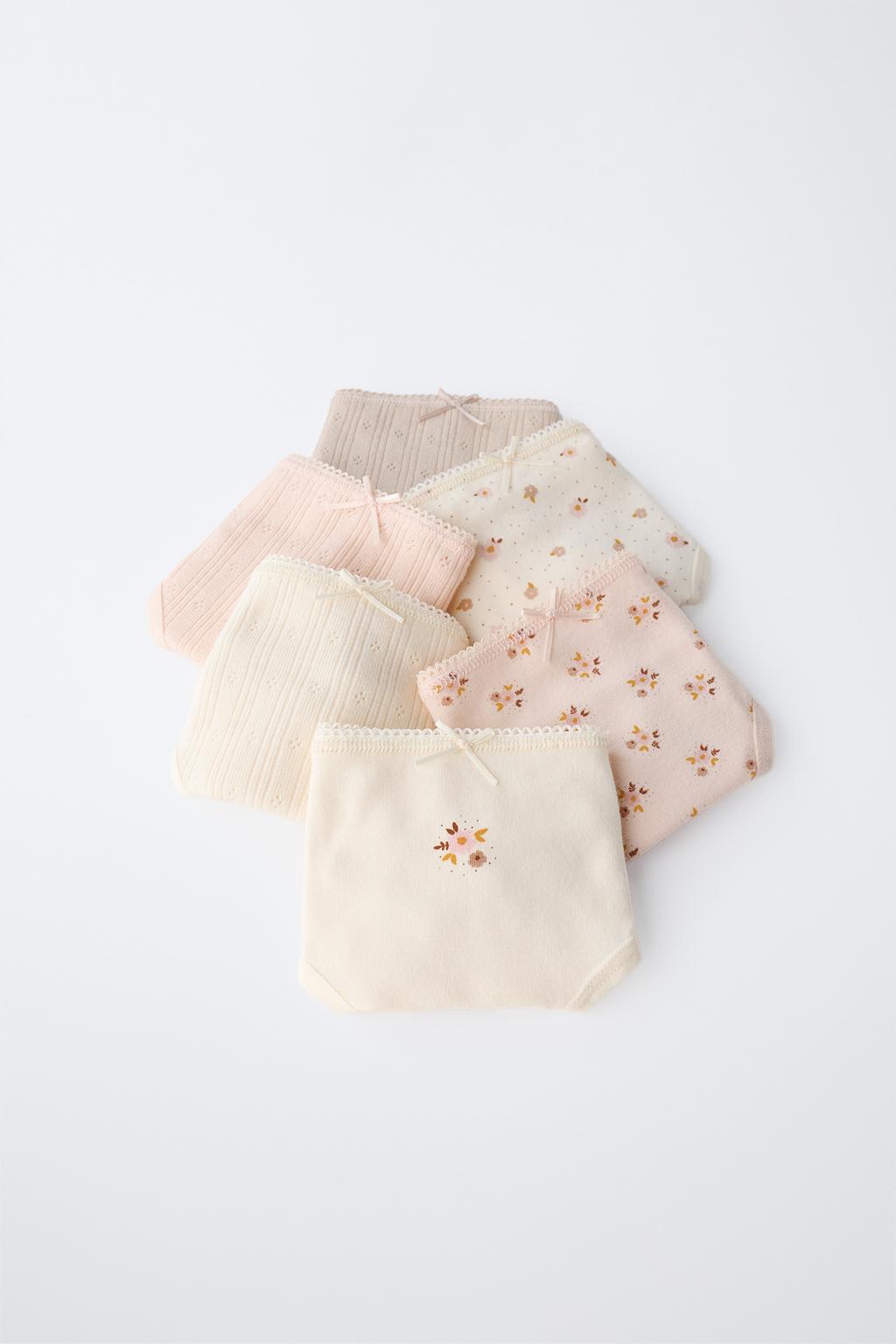 1,5–6 ЛЕТ/ НАБОР ИЗ ШЕСТИ ТРУСОВ С ЦВЕТОЧНЫМ ПРИНТОМ