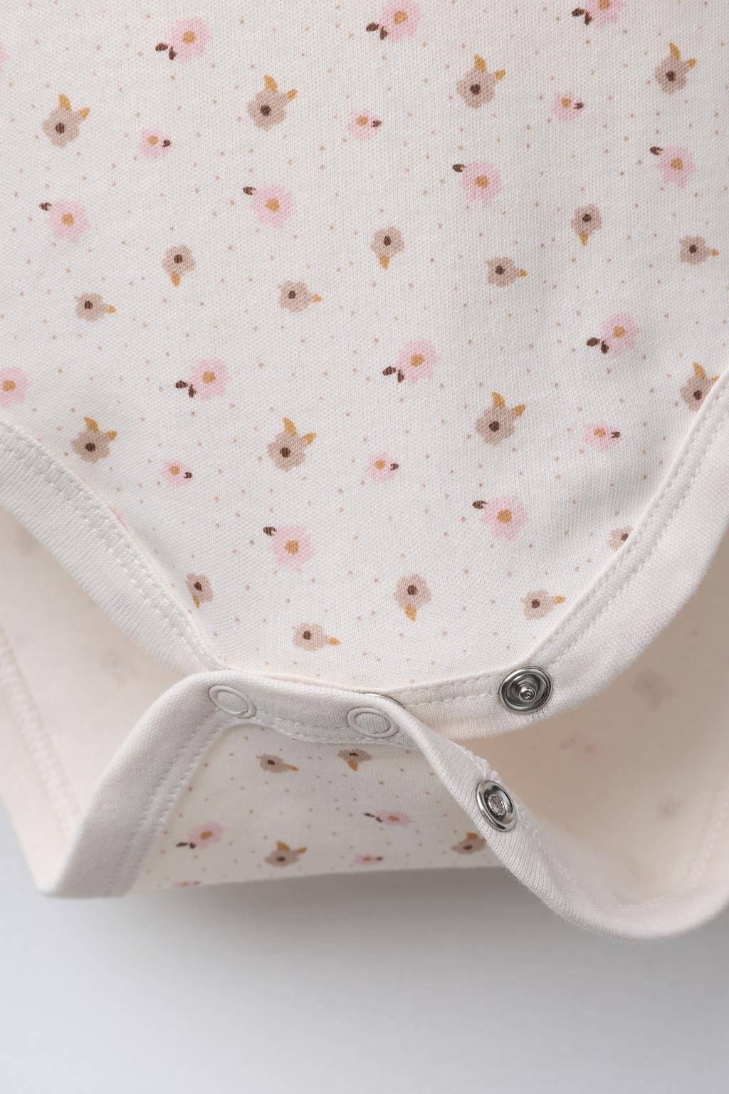 НАБОР ИЗ ПЯТИ БОДИ С ЦВЕТОЧНЫМ ПРИНТОМ