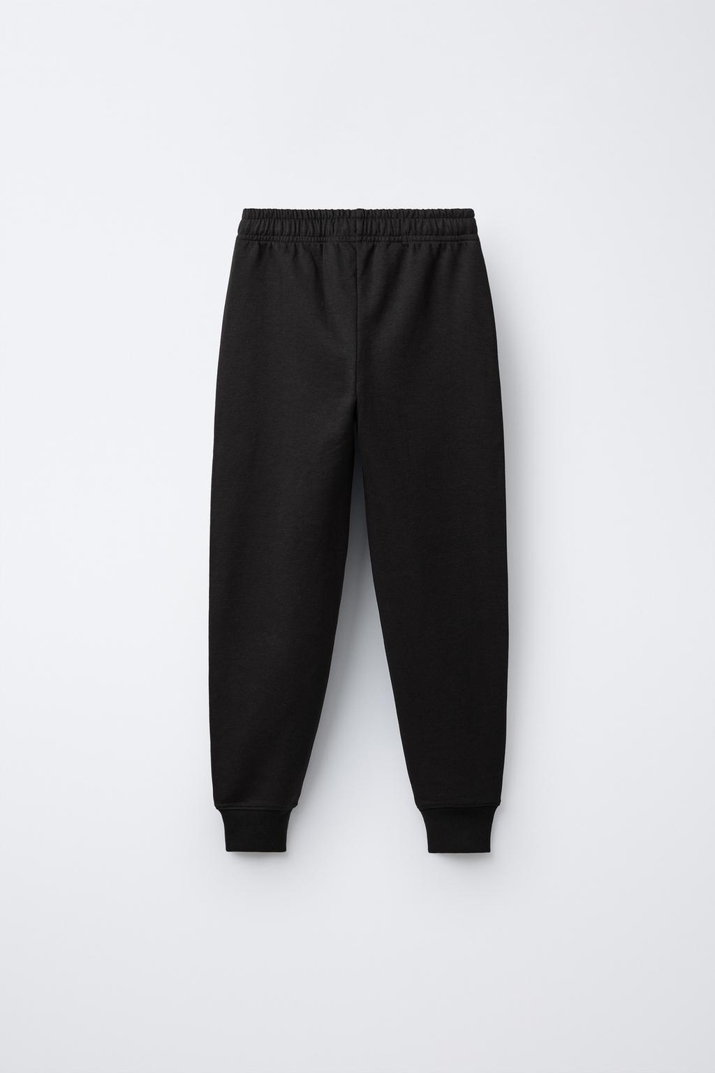 Костюм с капюшоном и брюками с принтом на резинке