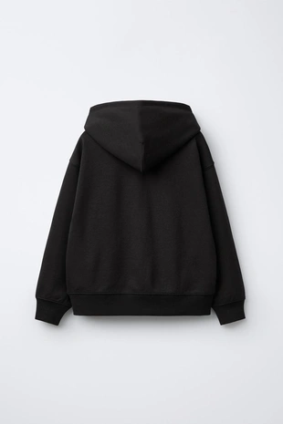 Костюм с капюшоном и брюками с принтом на резинке- Заказать в России