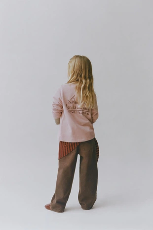 Beige-pink | 7878/562/942 - Zara Футболка с вышивкой BONILLA A LA VISTA ® от ZARA