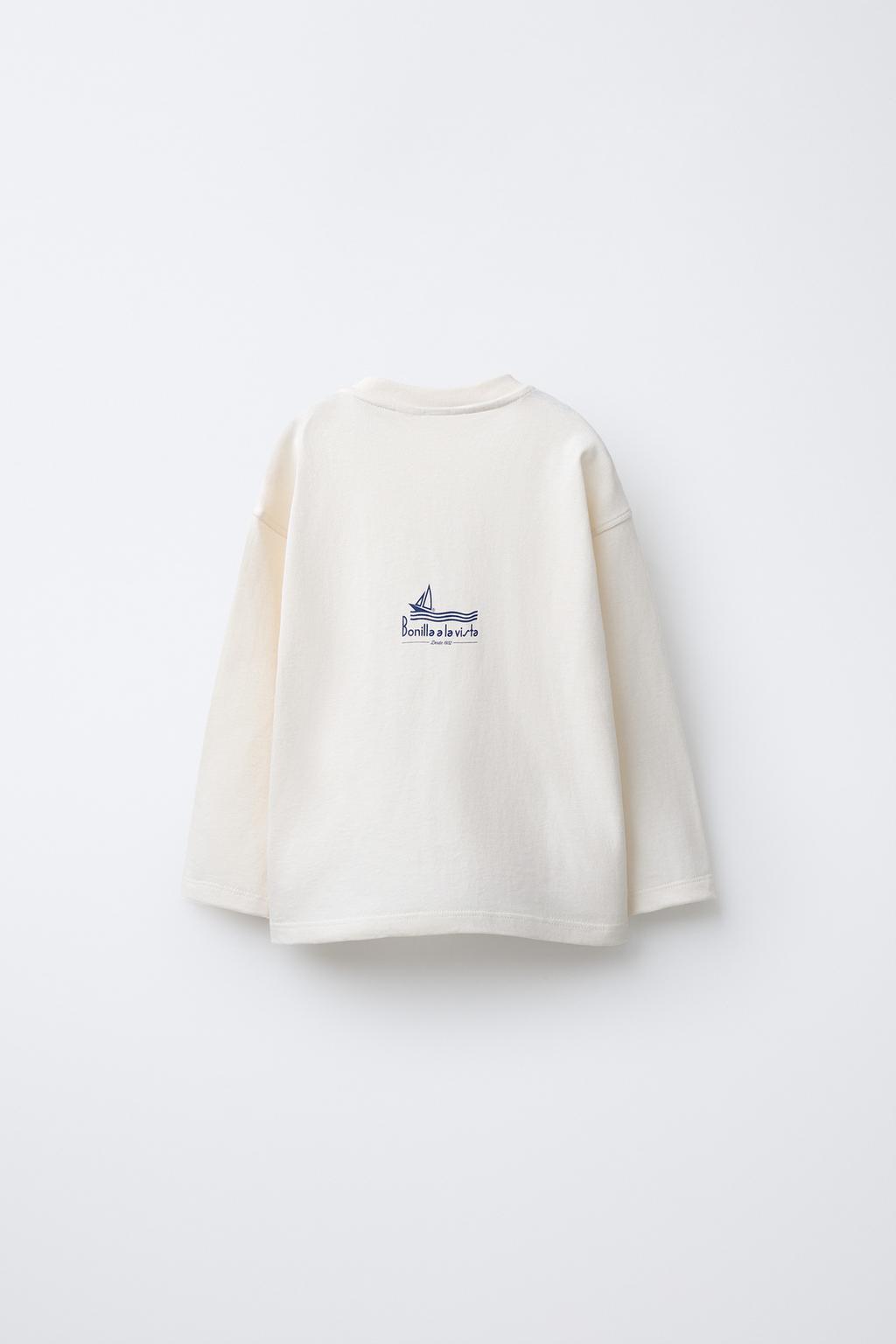 Футболка с длинным рукавом bonilla a la vista ® x zara с принтом