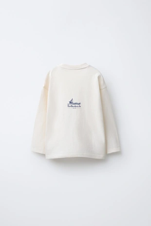 Футболка с длинным рукавом BONILLA A LA VISTA ® X ZARA с принтом- Заказать в России