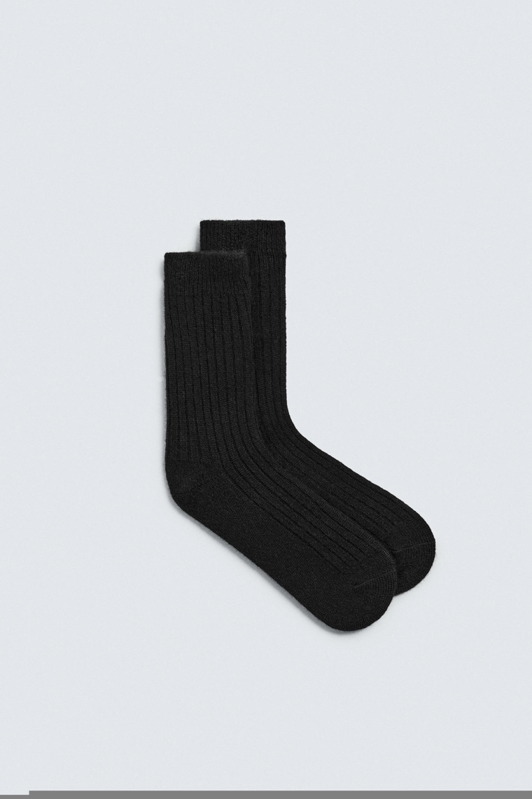 Носки с ребристой текстурой