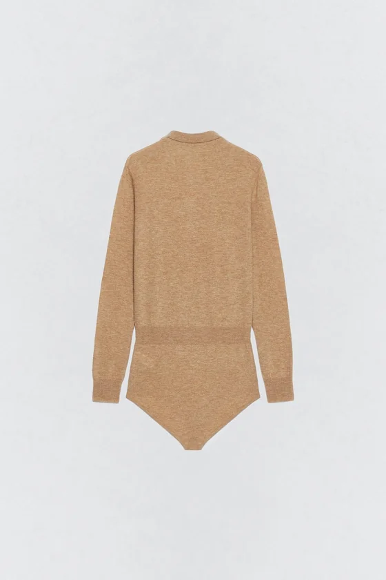 Водолазка-боди из шерсти Zara «Soshiotsuki»
