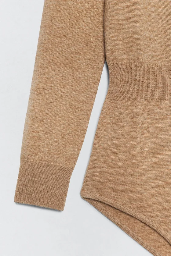 Водолазка-боди из шерсти Zara «Soshiotsuki»