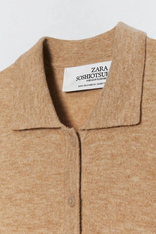 Водолазка-боди из шерсти SOSHIOTSUKI X ZARA- Заказать в России