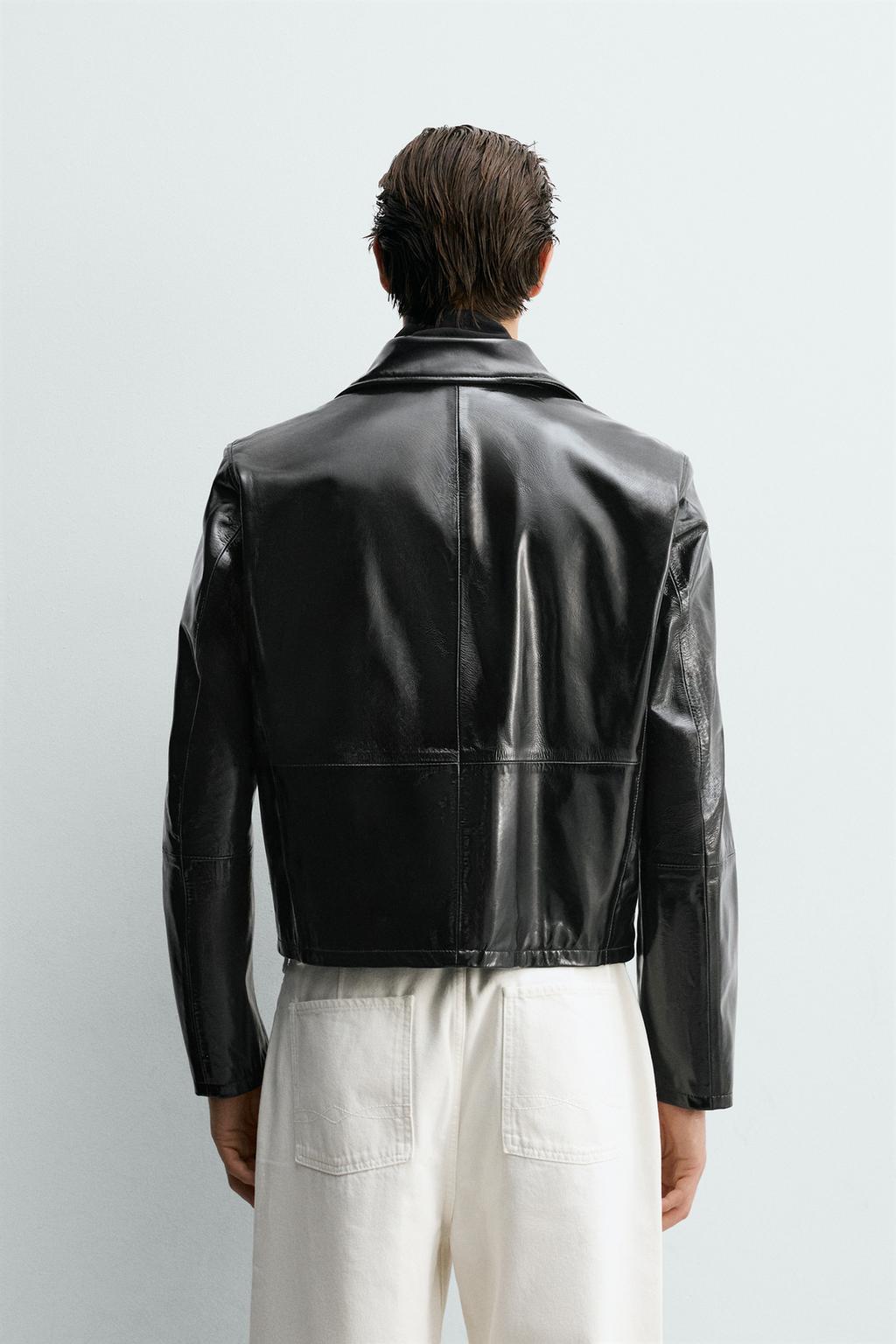 КУРТКА ИЗ БЛЕСТЯЩЕЙ КОЖИ