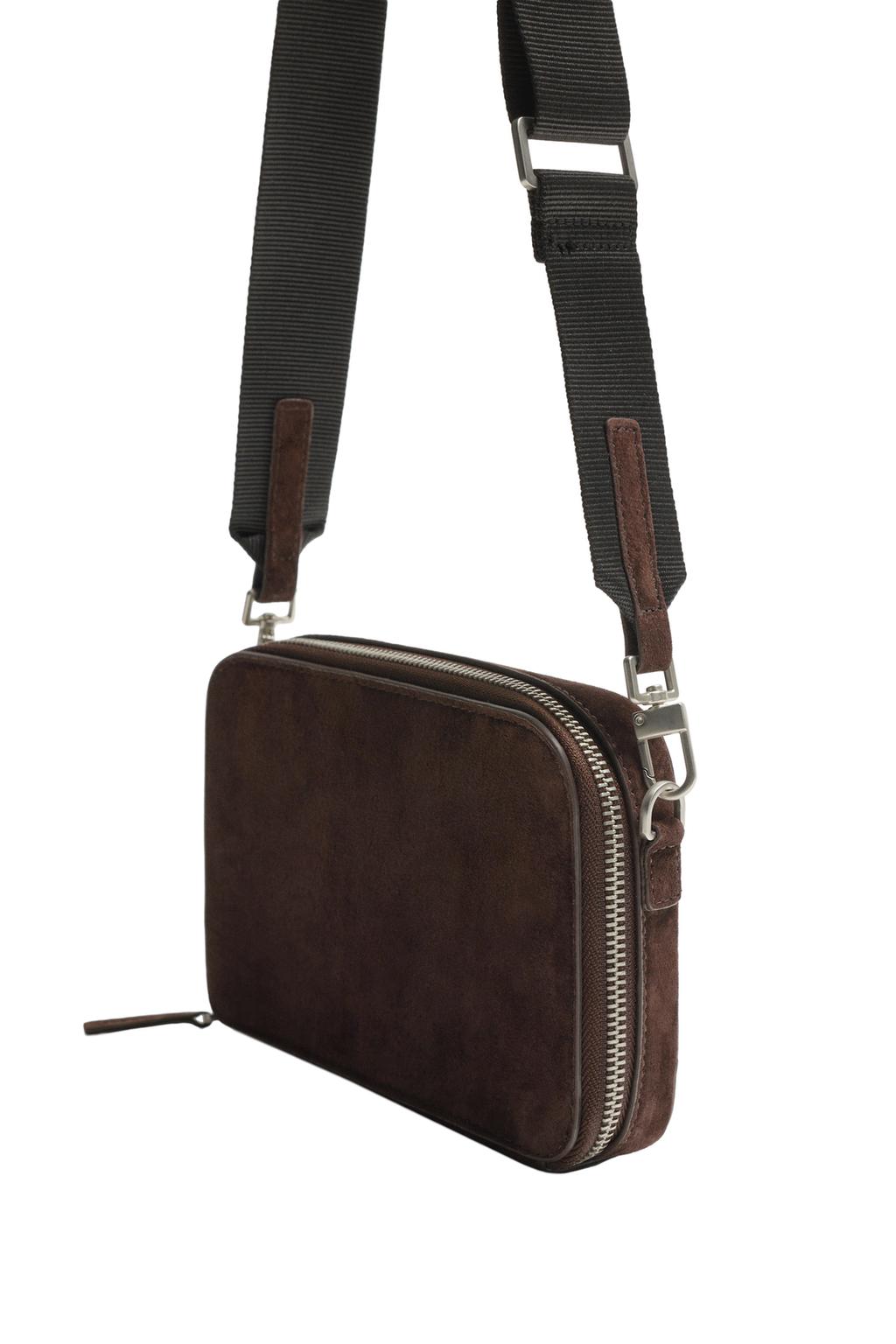 КОЖАНАЯ СУМКА С ПЛЕЧЕВЫМ РЕМНЕМ