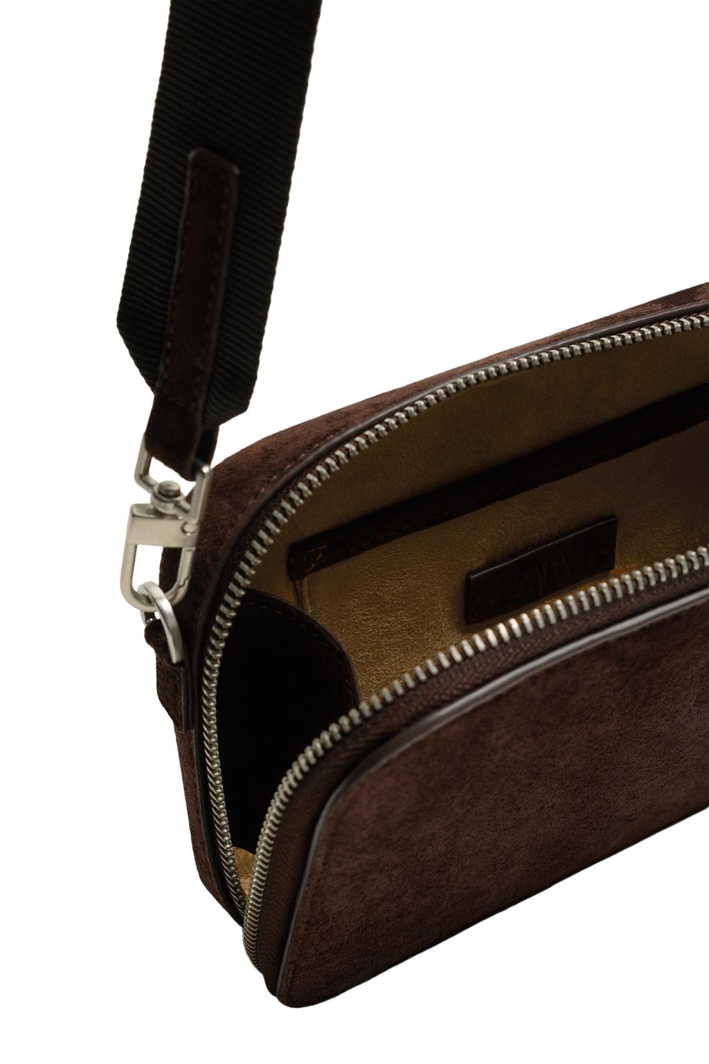 КОЖАНАЯ СУМКА С ПЛЕЧЕВЫМ РЕМНЕМ