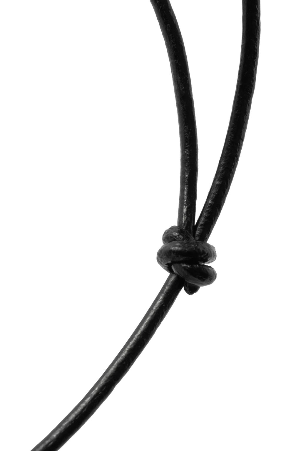 Ожерелье с кварцевым бусиной на шнурке