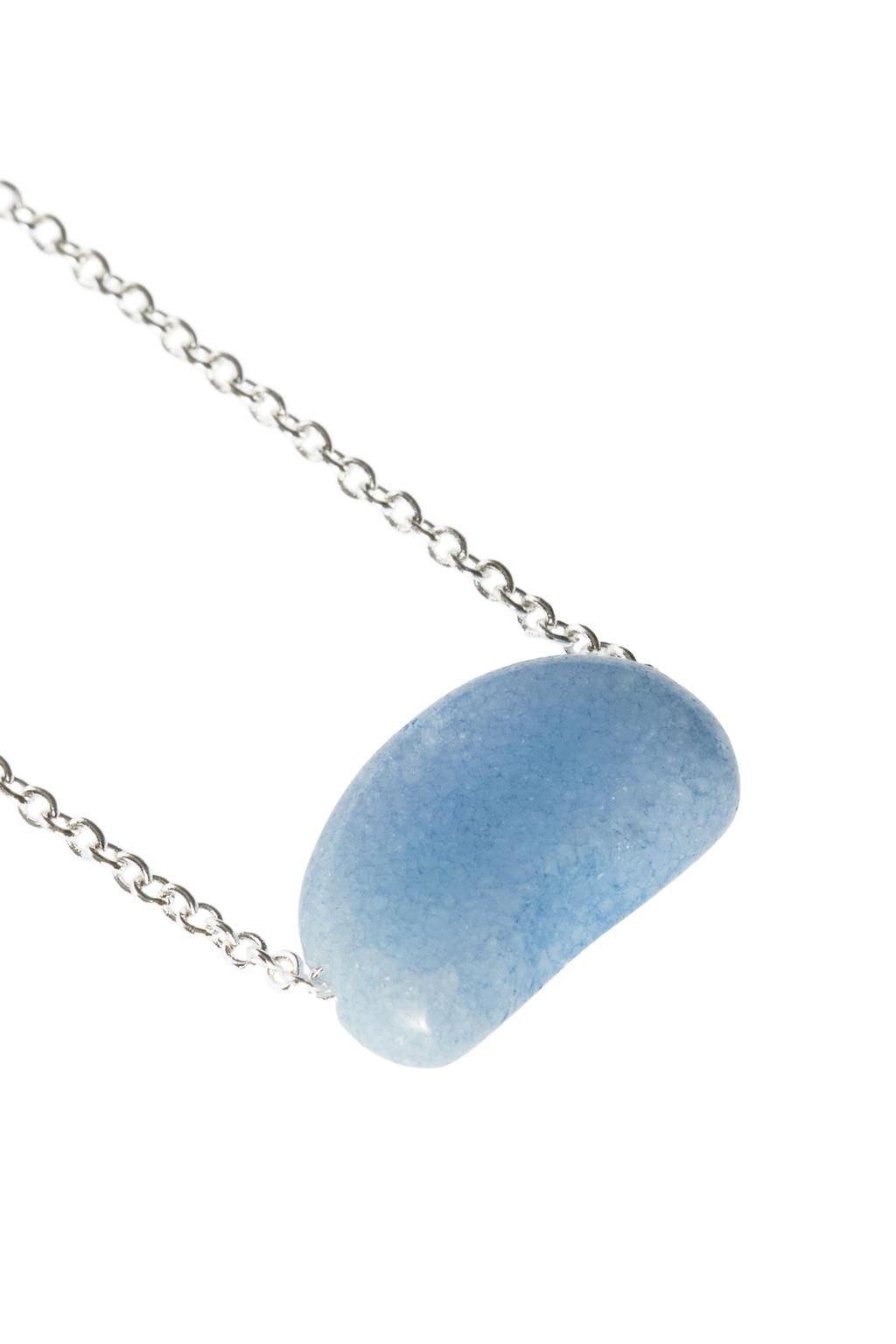 Цепочка с камнем кварца