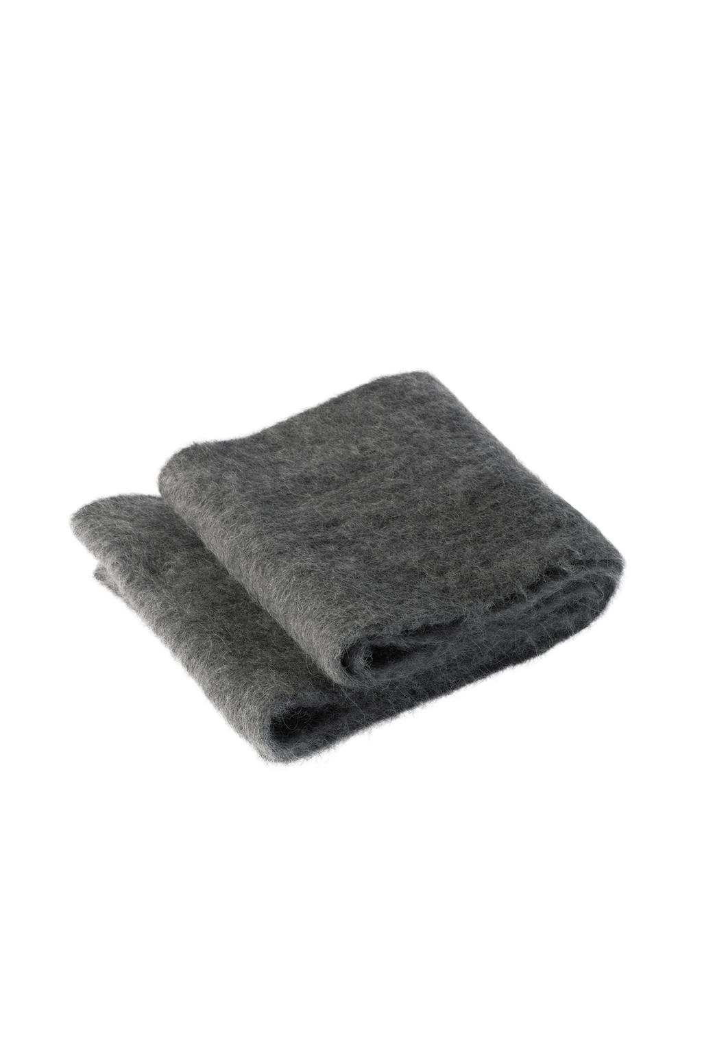 ВЯЗАНЫЙ ШАРФ ИЗ СМЕСОВОЙ АЛЬПАКИ