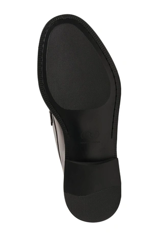 Кожаные лоферы с планкой- Заказать в России