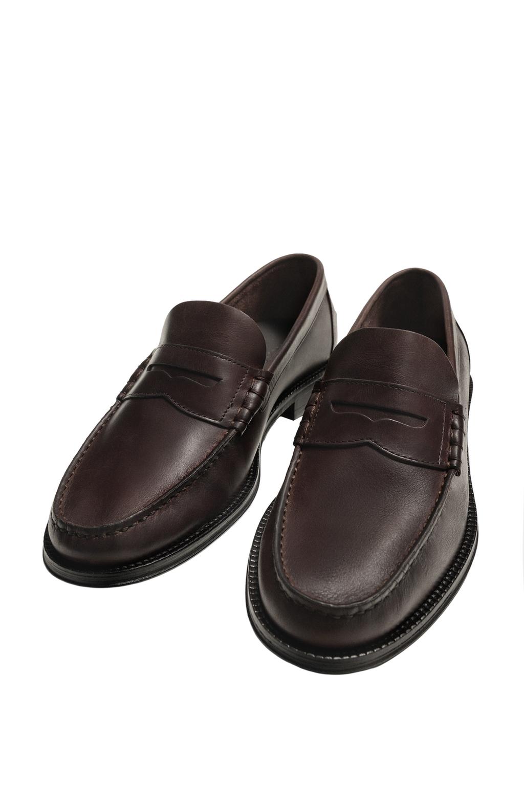 КОЖАНЫЕ ЛОФЕРЫ С ПЛАНКОЙ