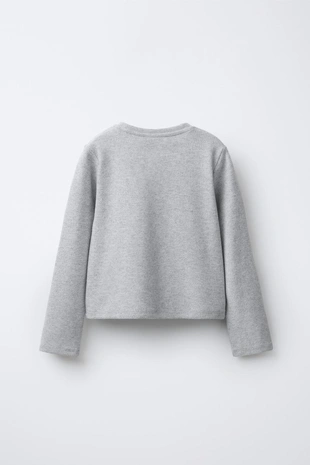 Лонгслив SOFT TOUCH с бантами и бусинами- Заказать в России