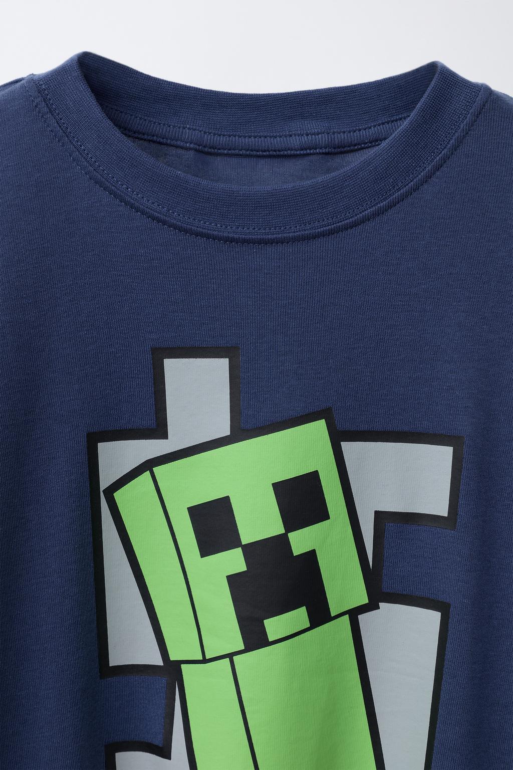 6-14 ЛЕТ/ПИЖАМА С ПРИНТОМ MINECRAFT © MOJANG AB. ™