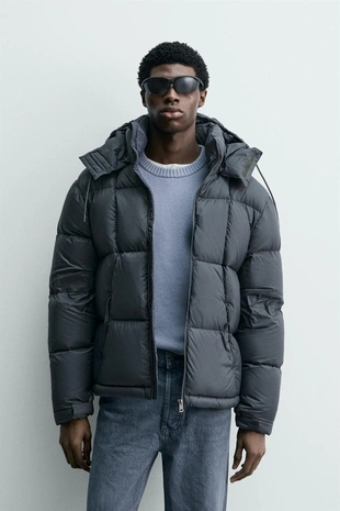 Стеганая куртка из 100% пера WATER REPELLENT- Заказать в России