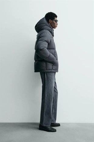 Стеганая куртка из 100% пера WATER REPELLENT- Заказать в России