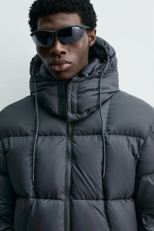 Стеганая куртка из 100% пера WATER REPELLENT- Заказать в России