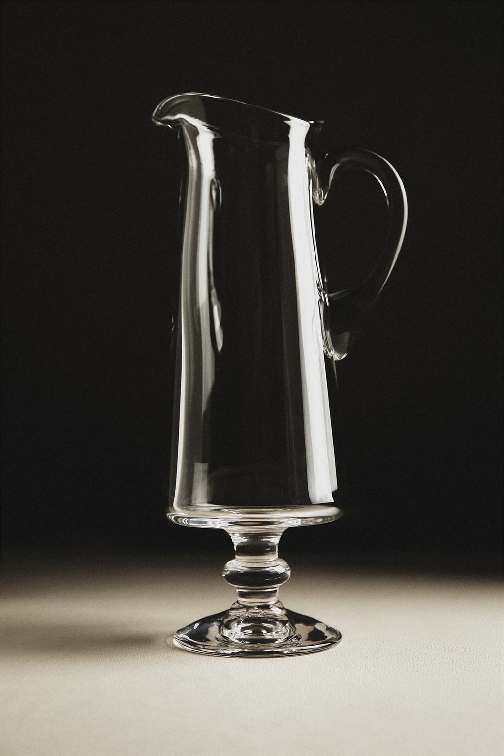 Ваза из продувного стекла с ручкой x la granja