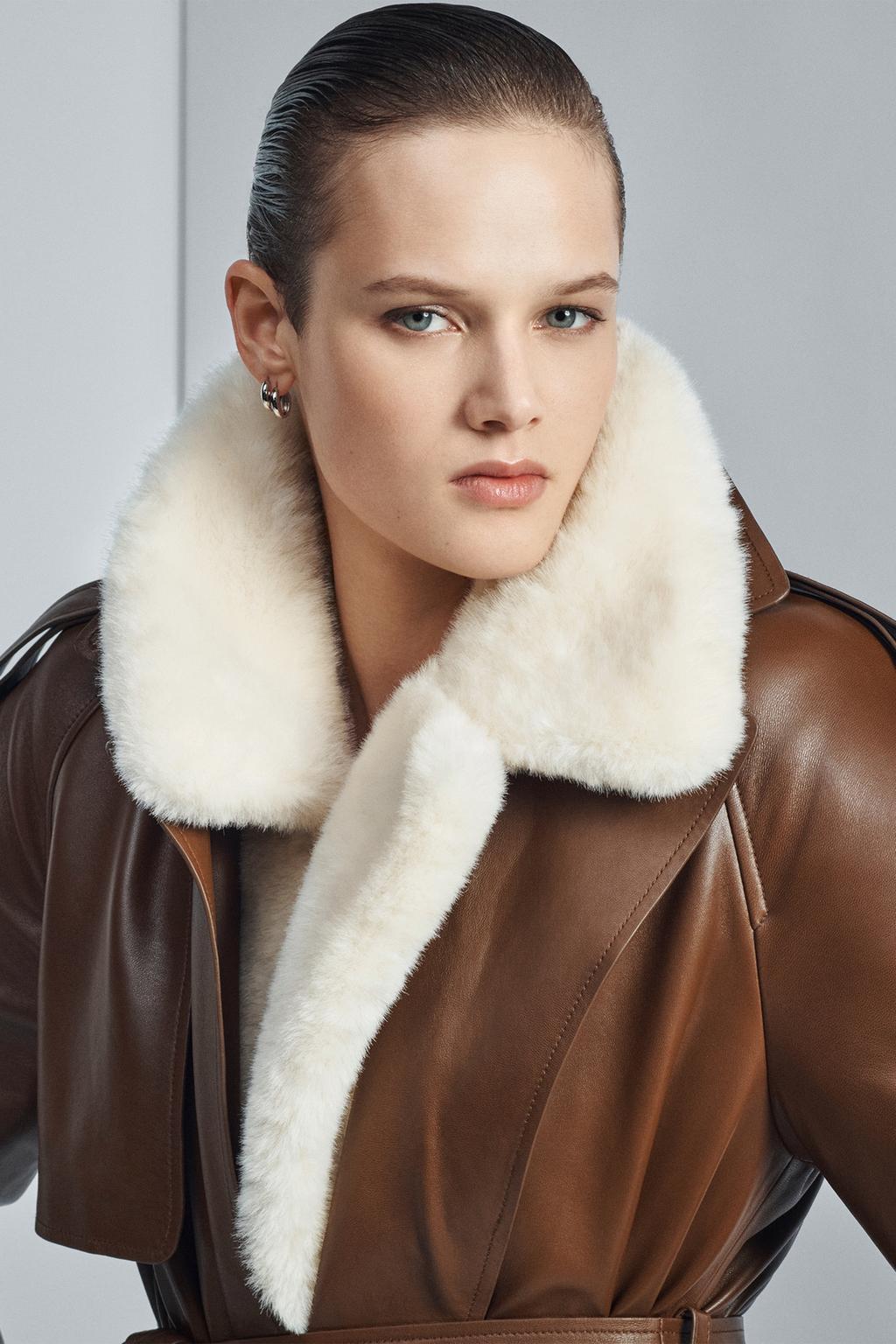 ДЛИННЫЙ ТРЕНЧ ИЗ 100% КОЖИ — ZW COLLECTION LIMITED EDITION