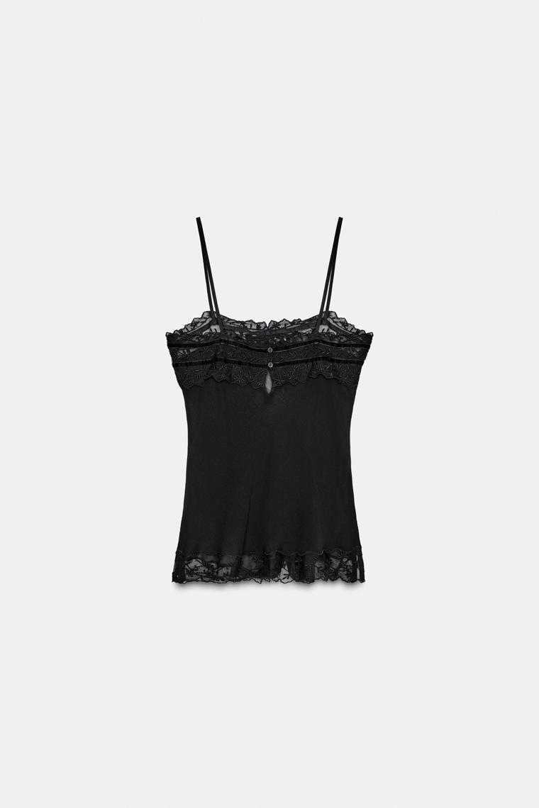 Топ из георгетты с бантами