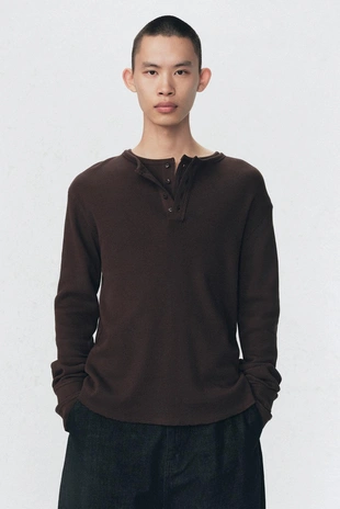 Мужская футболка с длинными рукавами и гофре от SOSHIOTSUKI X ZARA- Заказать в России