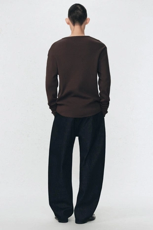 Мужская футболка с длинными рукавами и гофре от SOSHIOTSUKI X ZARA- Заказать в России