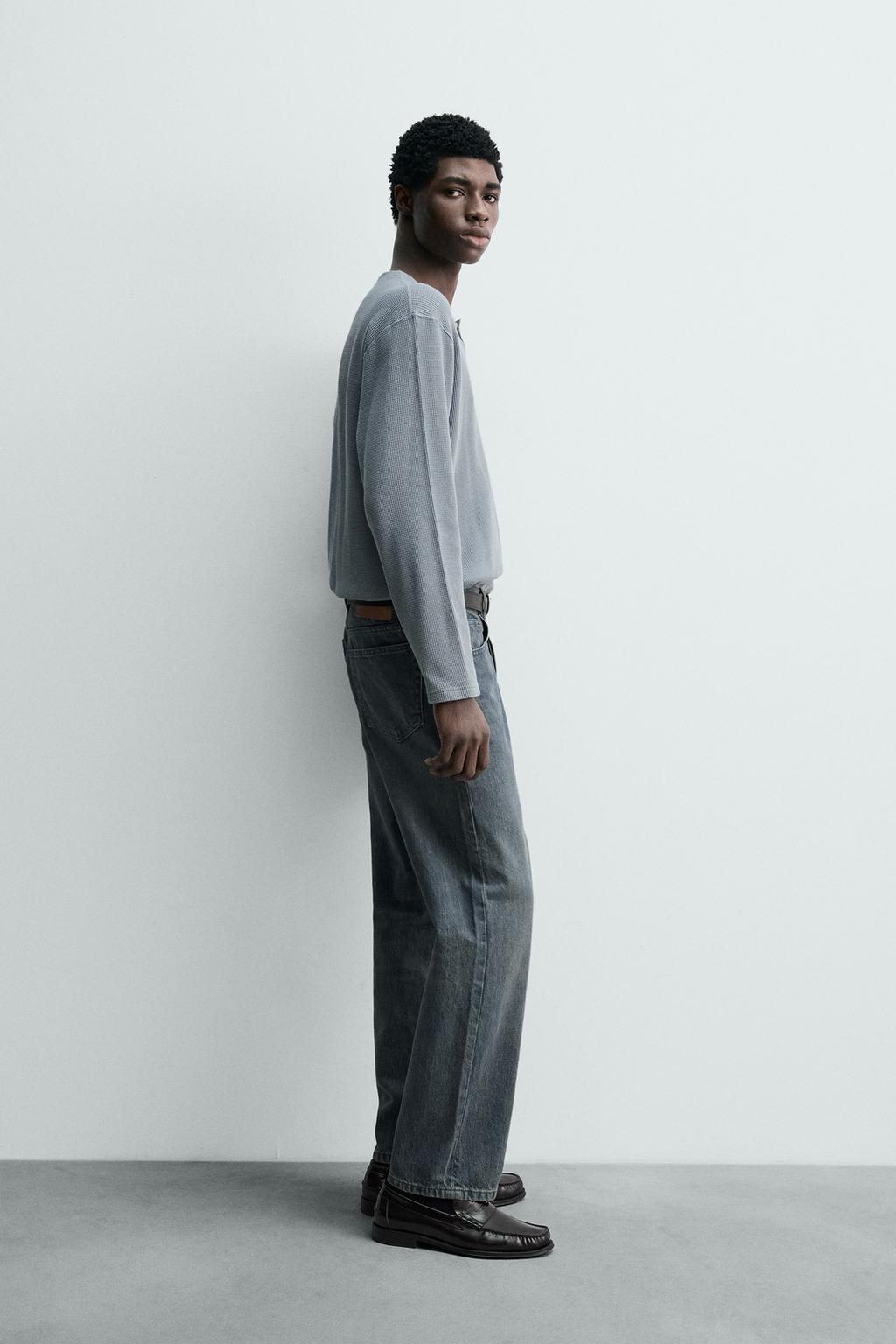 ФУТБОЛКА ВАФЕЛЬНОГО ПЕРЕПЛЕТЕНИЯ С ВОРОТНИКОМ НА ПУГОВИЦАХ