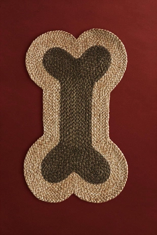 Коврик для питомца из джута в форме кости- Заказать в России