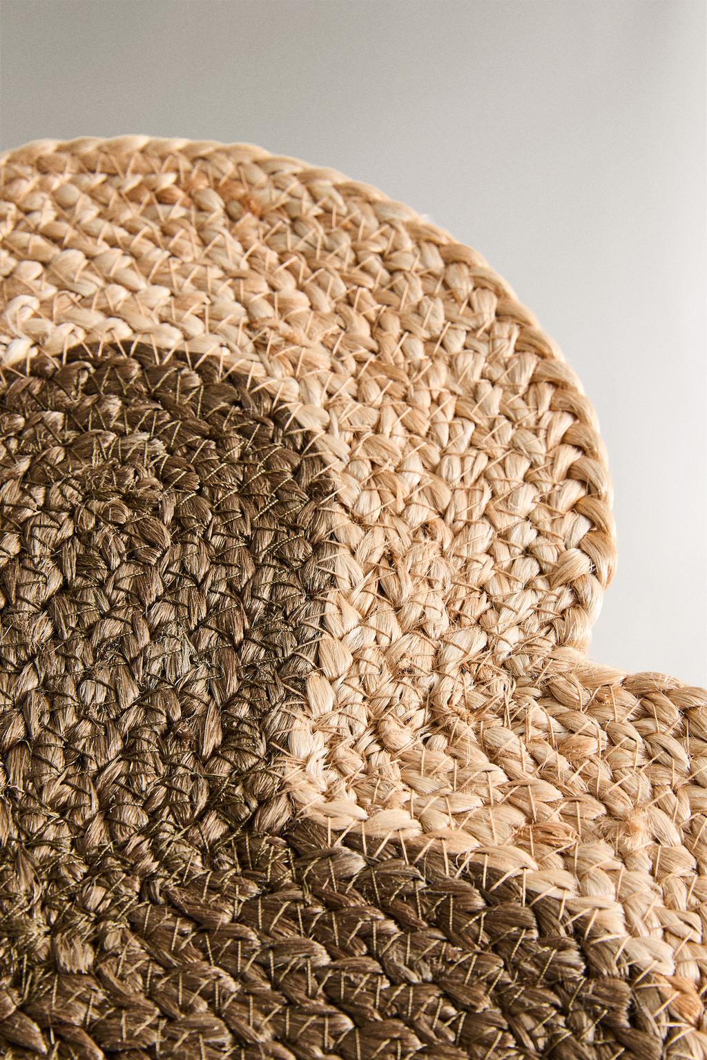 Коврик для питомца из джута в форме кости