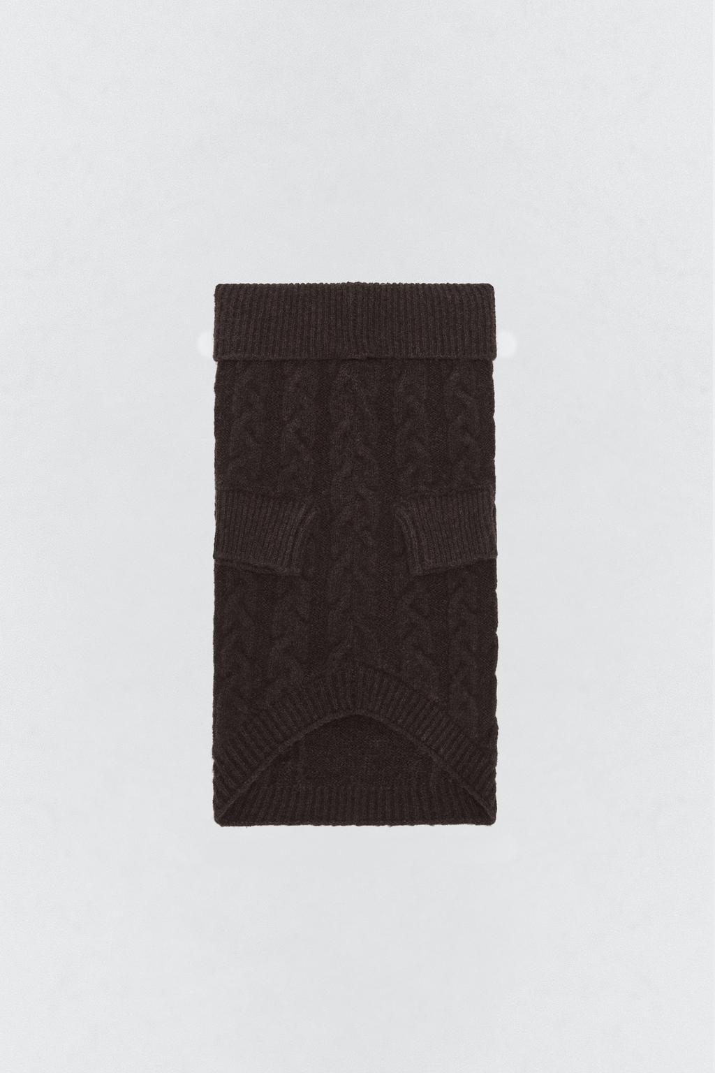 Вязаный свитер из шерсти для домашних животных soshiotsuki x zara