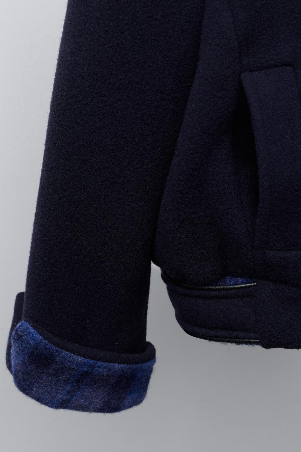 ПАЛЬТО ИЗ СМЕСОВОЙ ШЕРСТИ В КЛЕТКУ