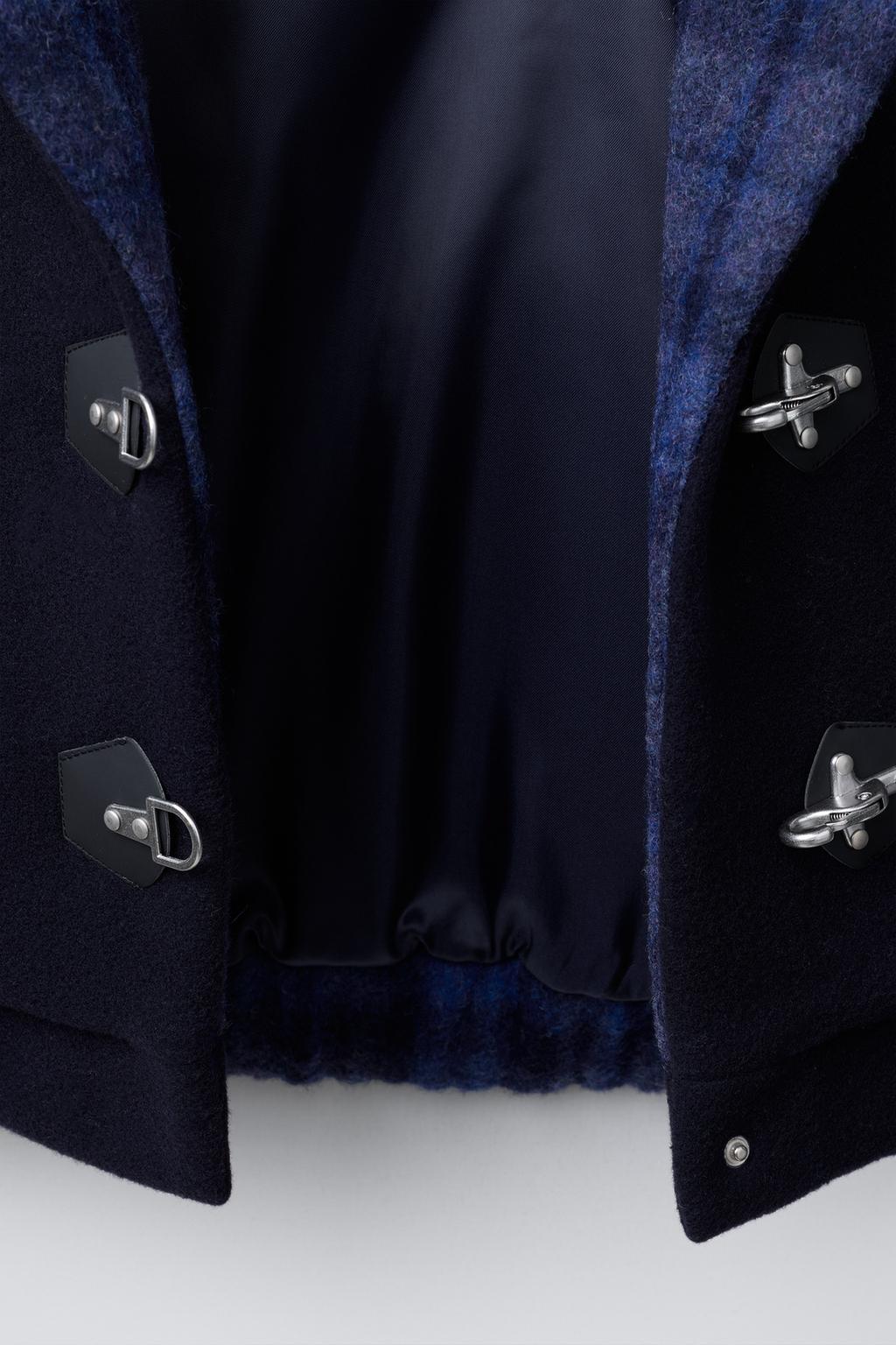 ПАЛЬТО ИЗ СМЕСОВОЙ ШЕРСТИ В КЛЕТКУ