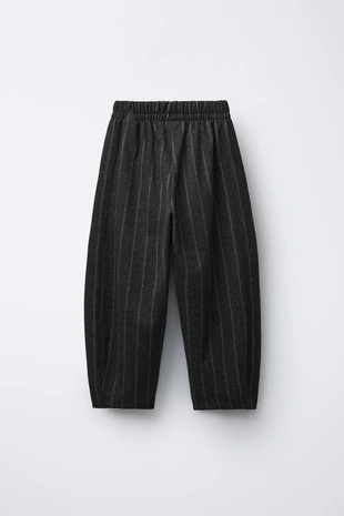 Брюки BARREL в полоску из ткани «пунто-рома»- Заказать в России