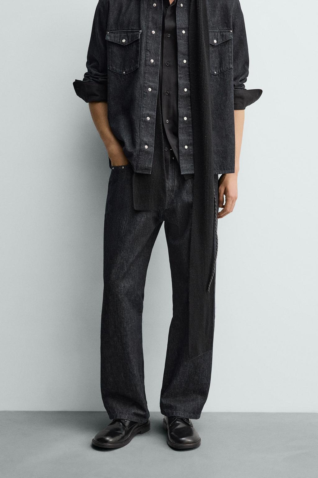 ДЖИНСЫ STRAIGHT FIT С ЗАКЛЕПКАМИ