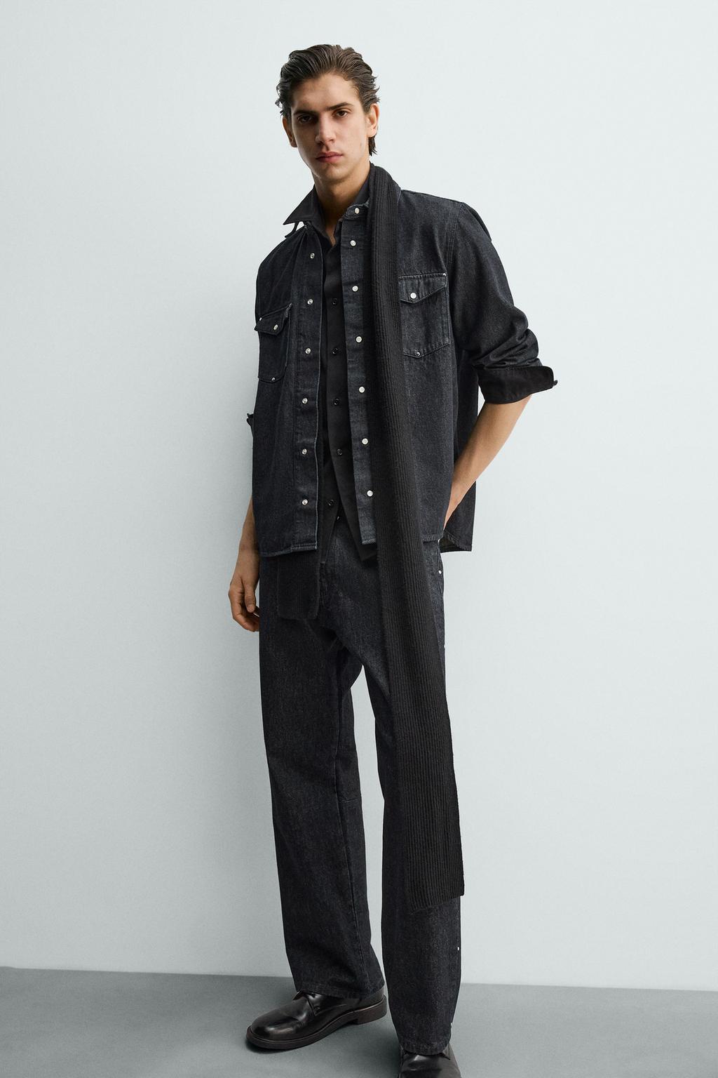 ДЖИНСЫ STRAIGHT FIT С ЗАКЛЕПКАМИ