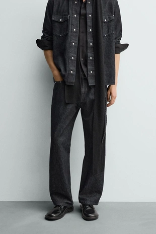 Джинсы STRAIGHT FIT с заклепками- Заказать в России