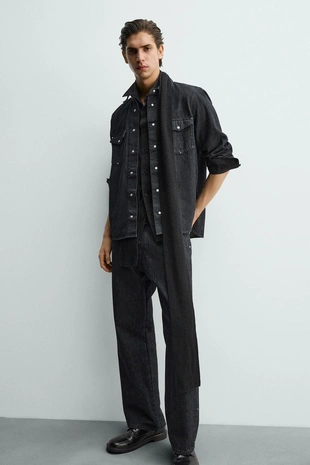 Джинсы STRAIGHT FIT с заклепками- Заказать в России