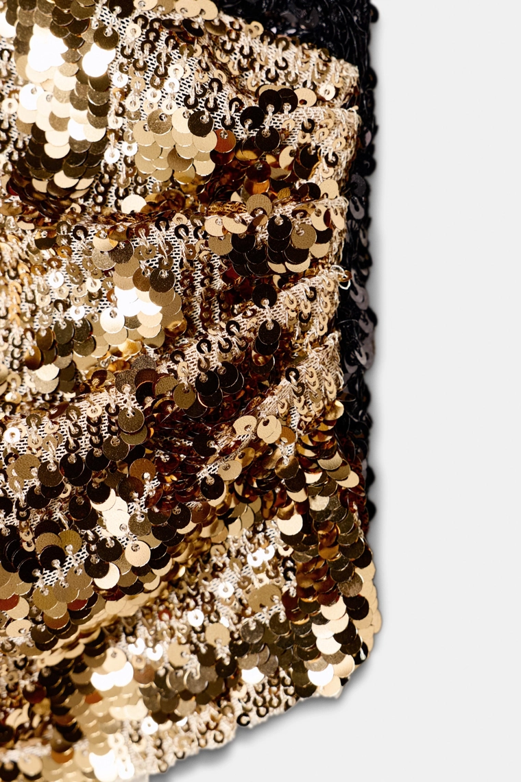 Топ с блестками