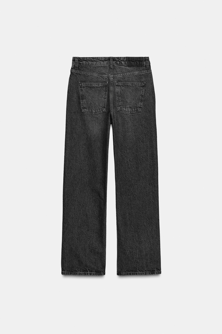 Джинсы loose straight с высокой талией и блестками z1975